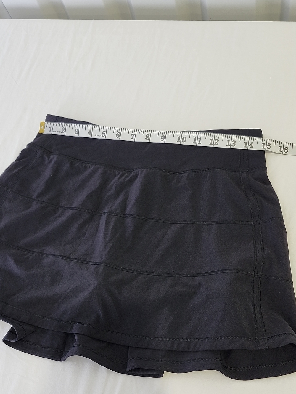 Lululemon Women's Pace Rival Skort Black Sz 6 Tall Athletic Tennis Running Long - Picture 7 of 8